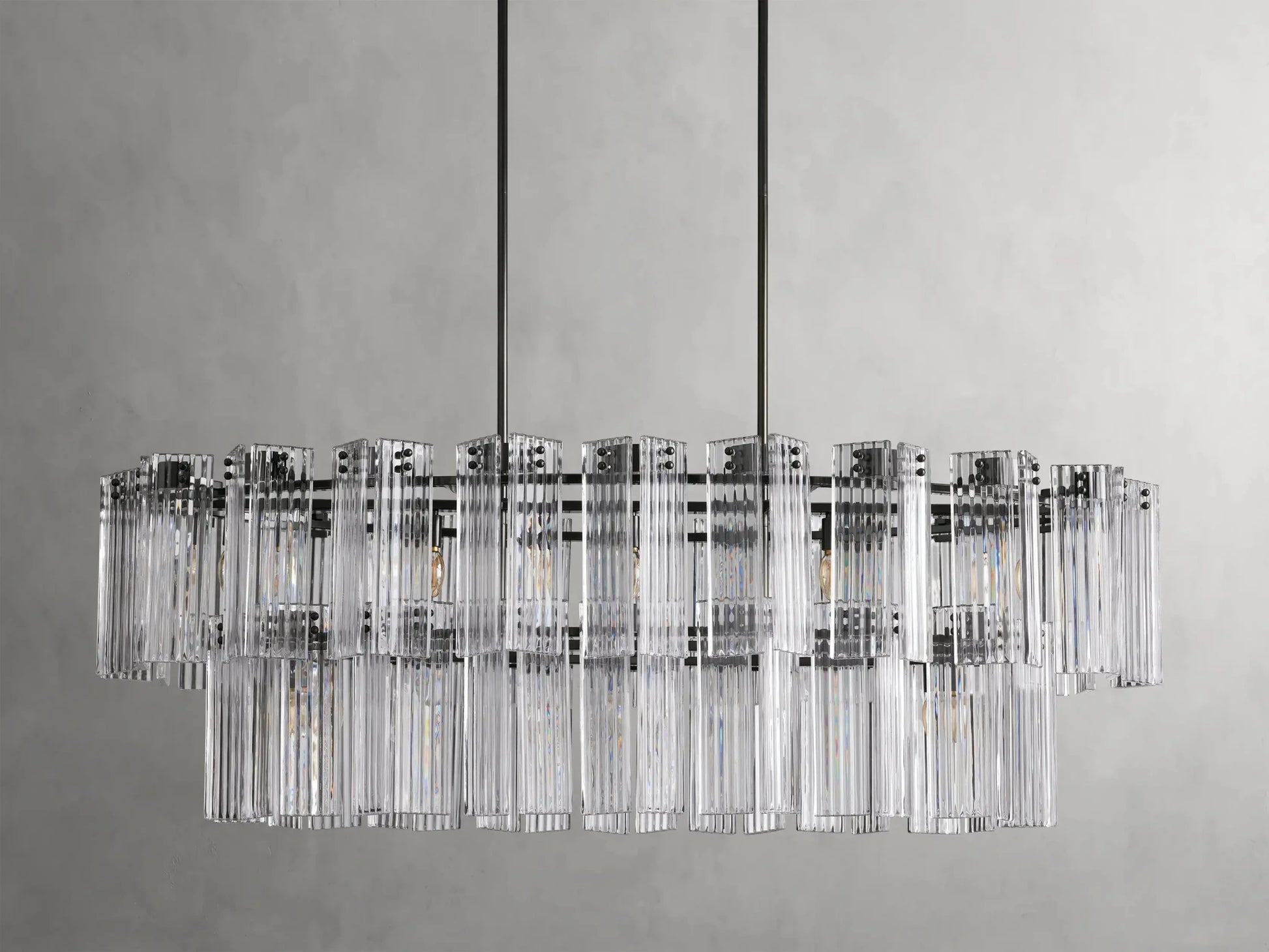 Delsie Oval Chandelier 51''63''72'' - GILDLAMPS