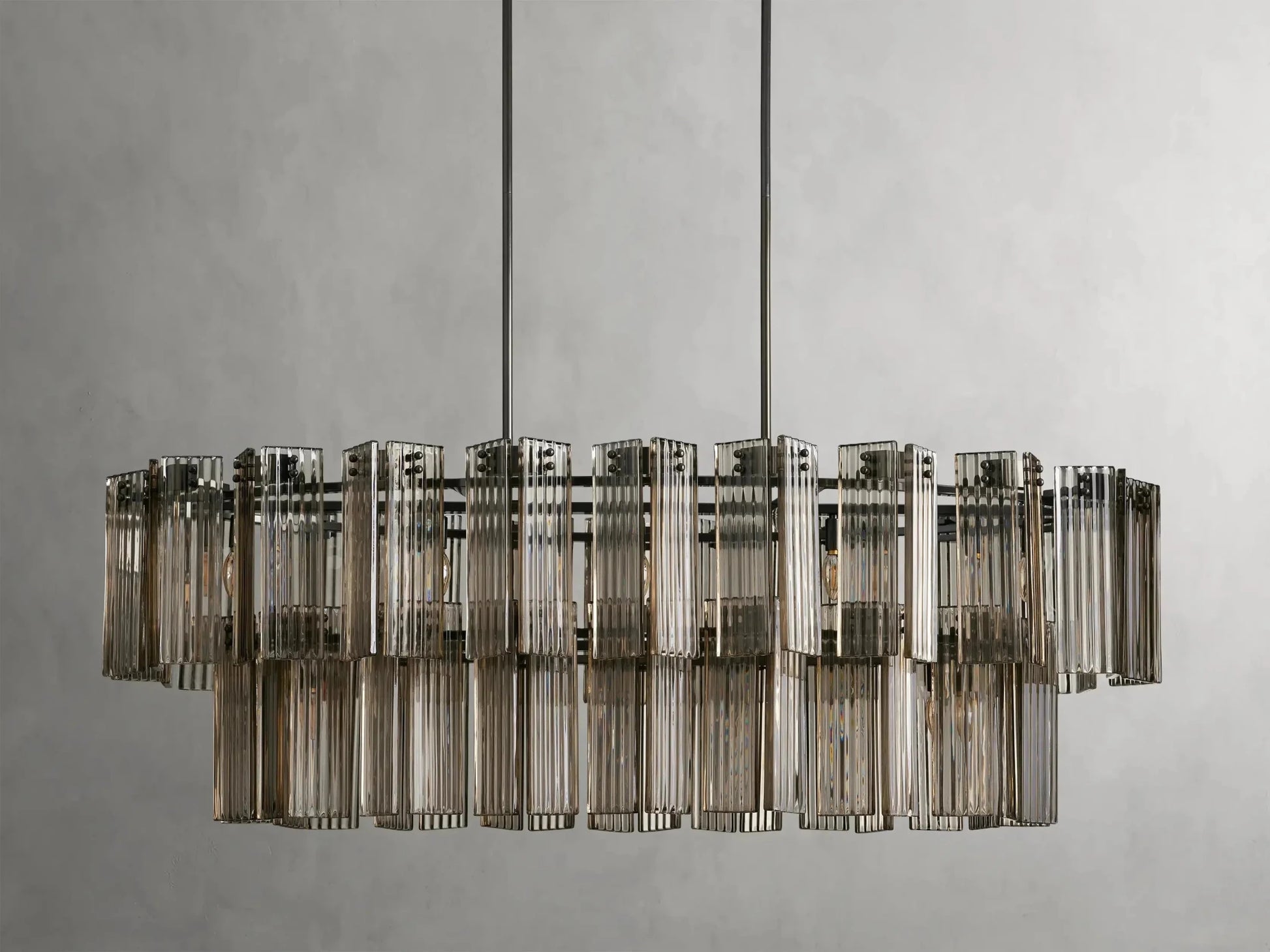 Delsie Oval Chandelier 51''63''72'' - GILDLAMPS