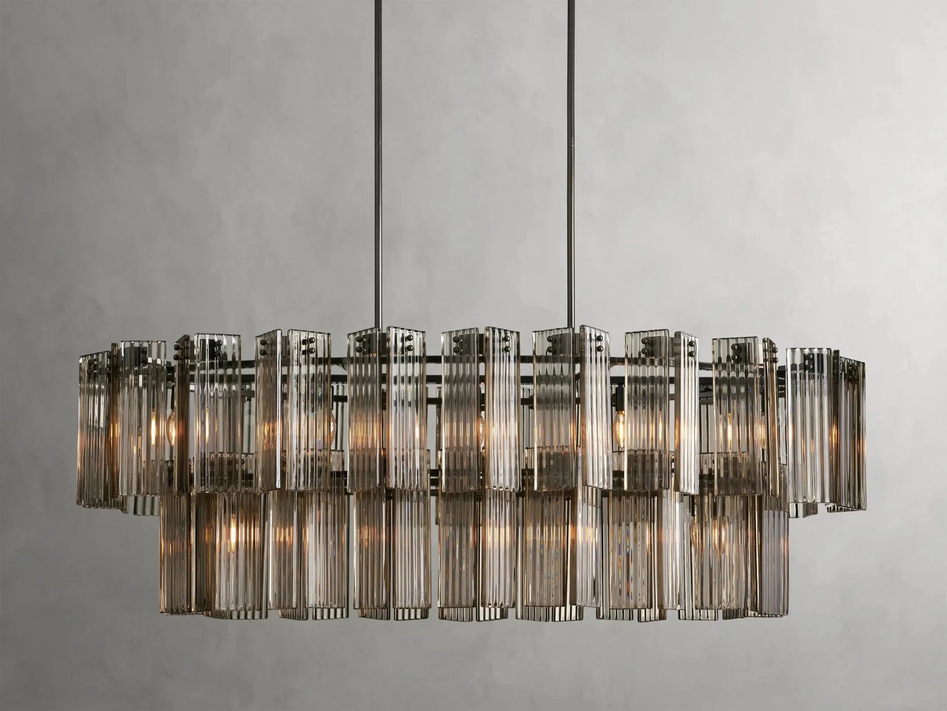 Delsie Oval Chandelier 51''63''72'' - GILDLAMPS