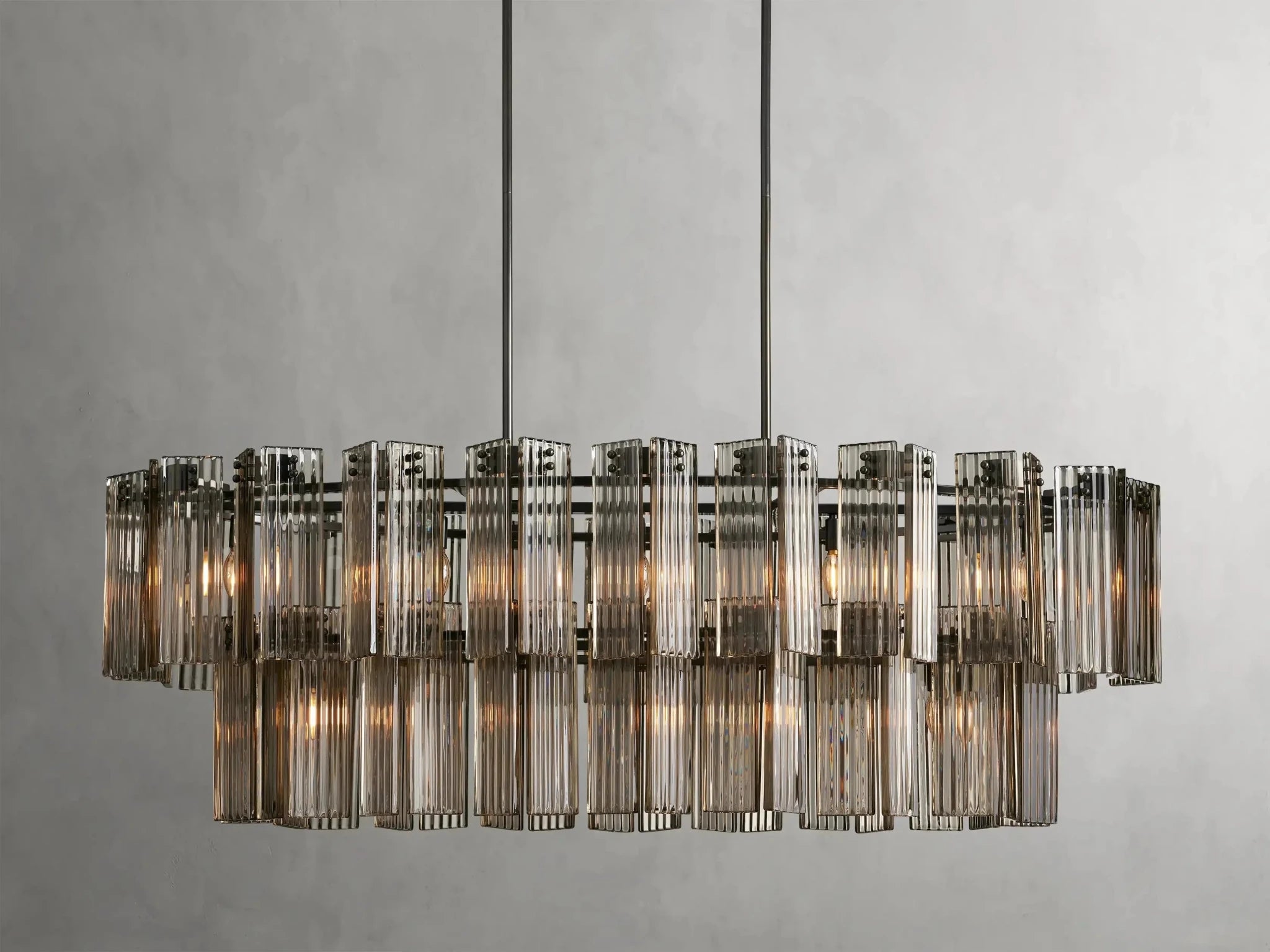 Delsie Oval Chandelier 51''63''72'' - GILDLAMPS