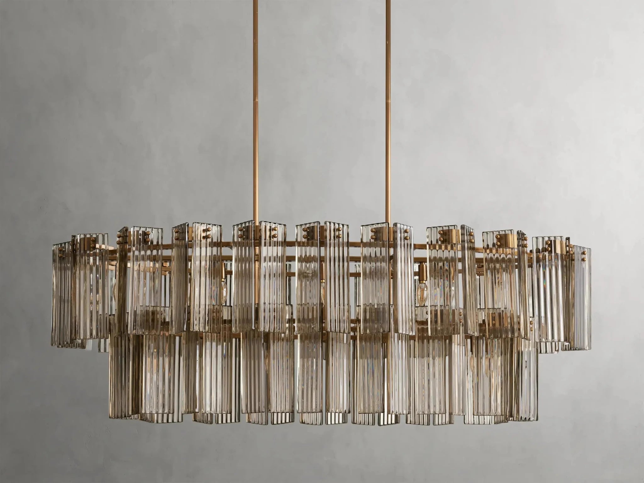 Delsie Oval Chandelier 51''63''72'' - GILDLAMPS