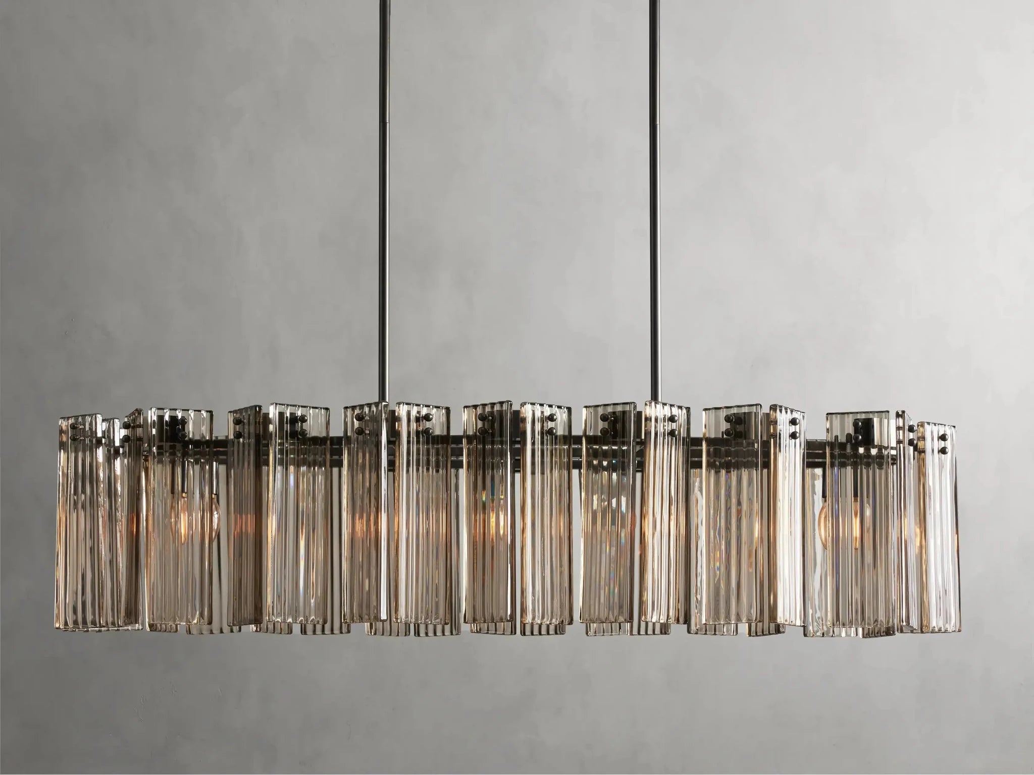 Delsie Oval Chandelier 51''63''72'' - GILDLAMPS