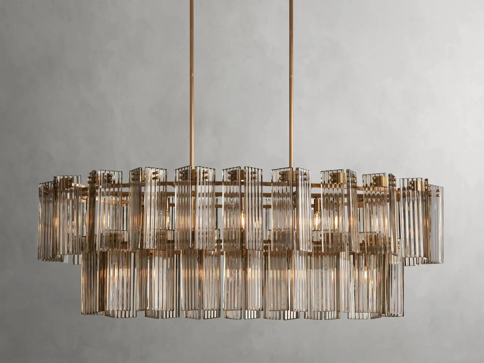 Delsie Oval Chandelier 51''63''72'' - GILDLAMPS