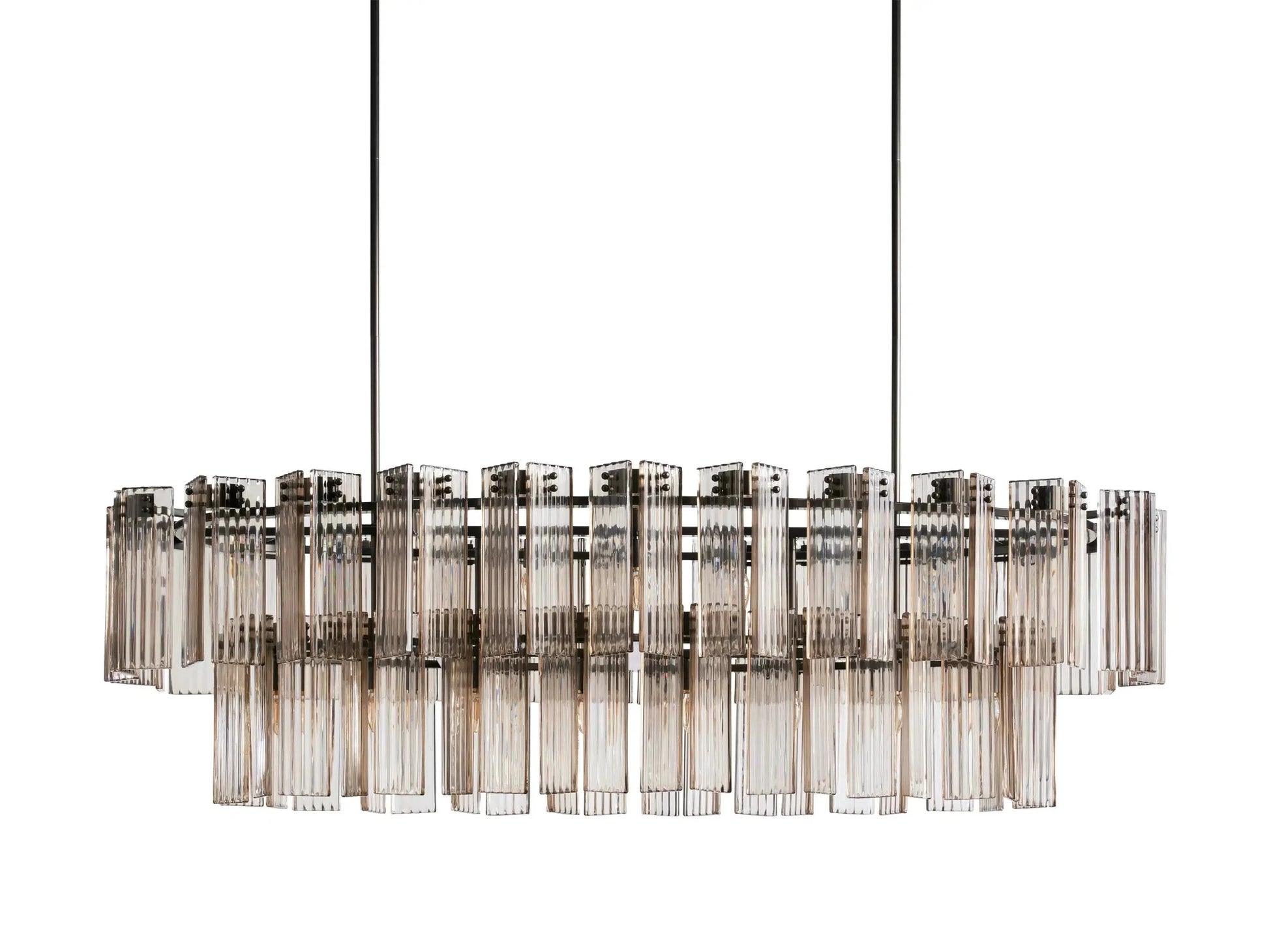 Delsie Oval Chandelier 51''63''72'' - GILDLAMPS