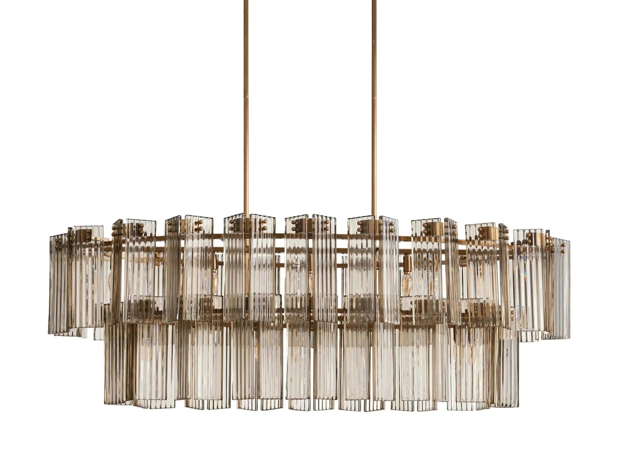 Delsie Oval Chandelier 51''63''72'' - GILDLAMPS