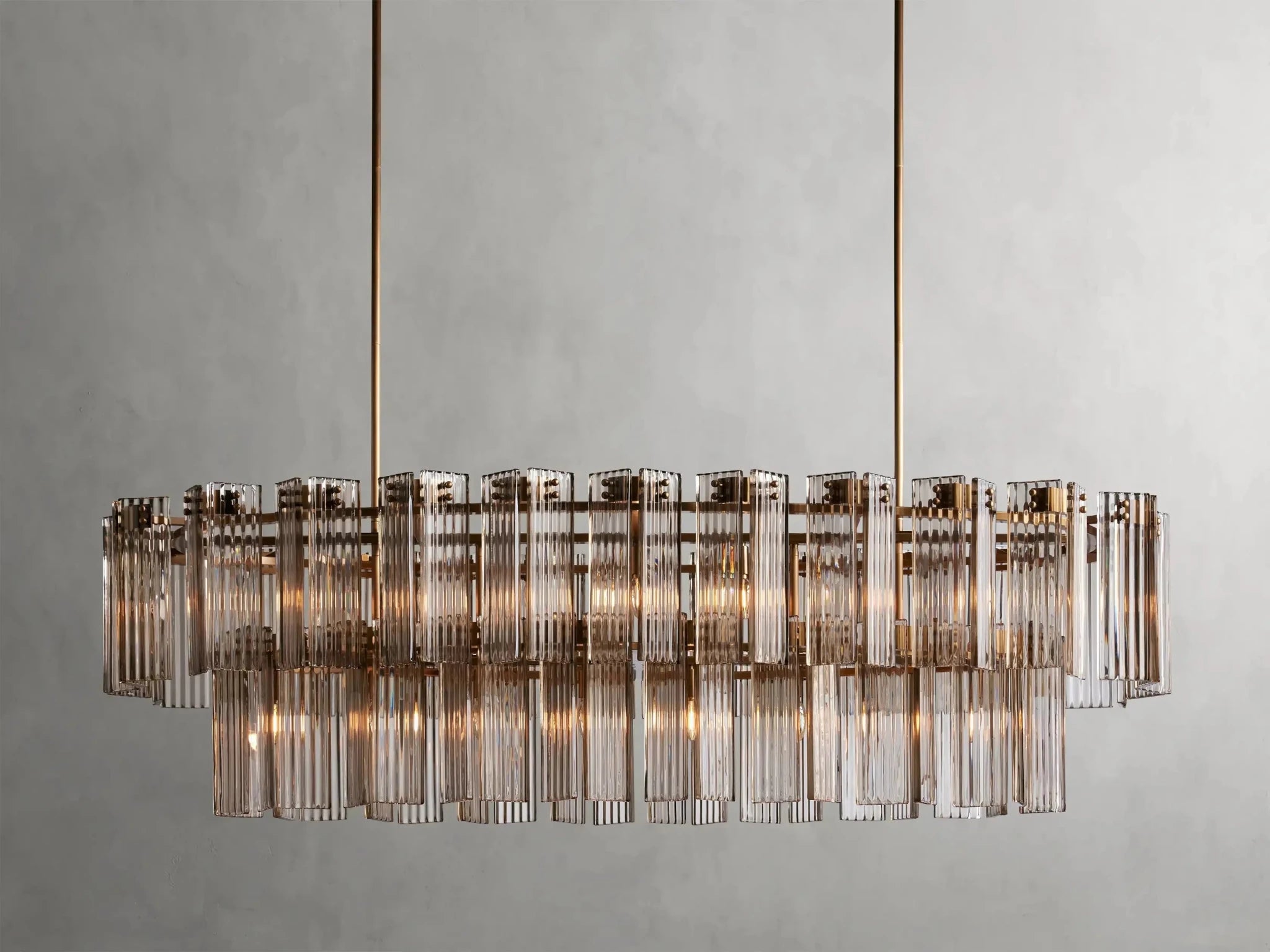 Delsie Oval Chandelier 51''63''72'' - GILDLAMPS