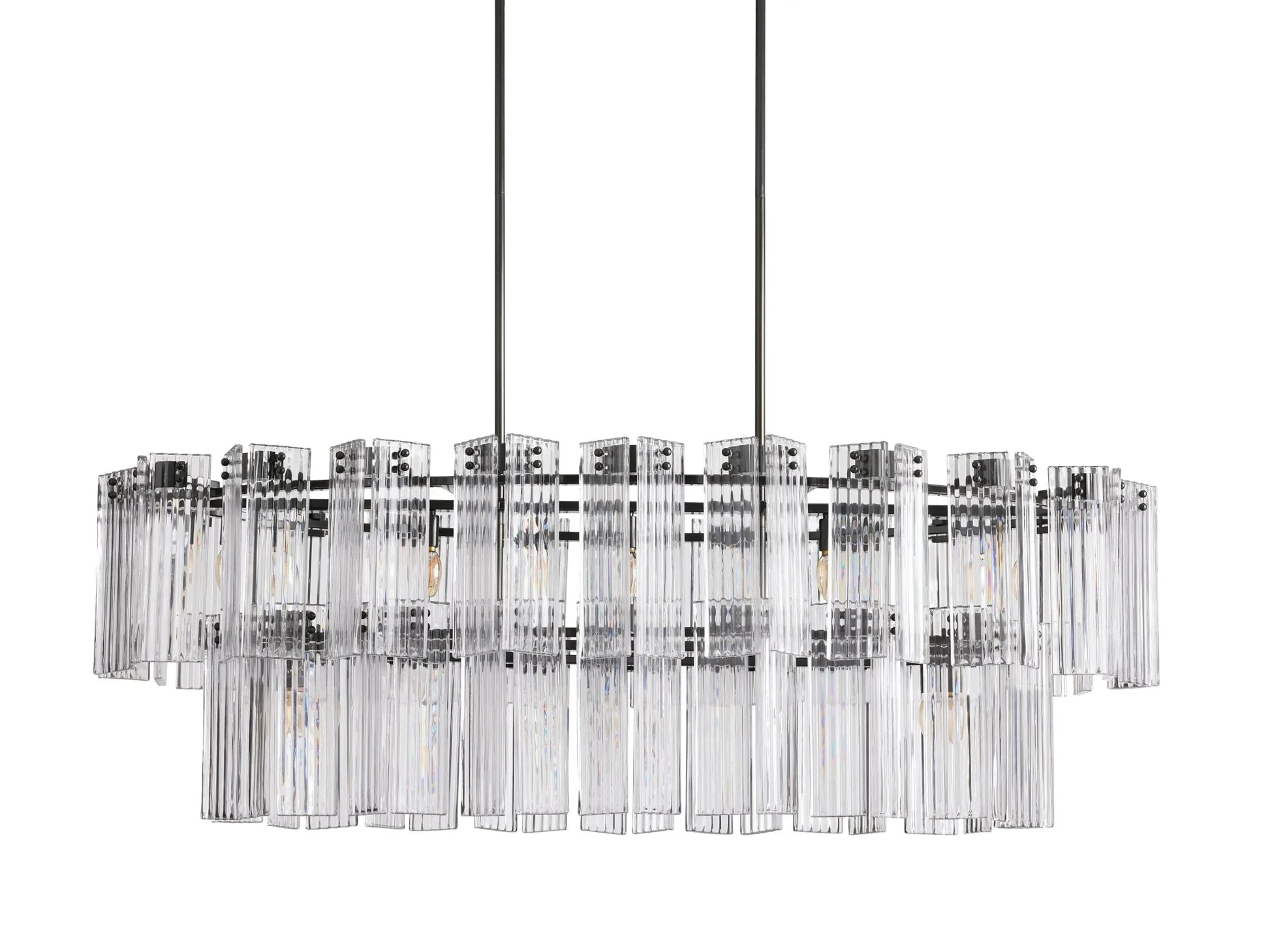 Delsie Oval Chandelier 51''63''72'' - GILDLAMPS