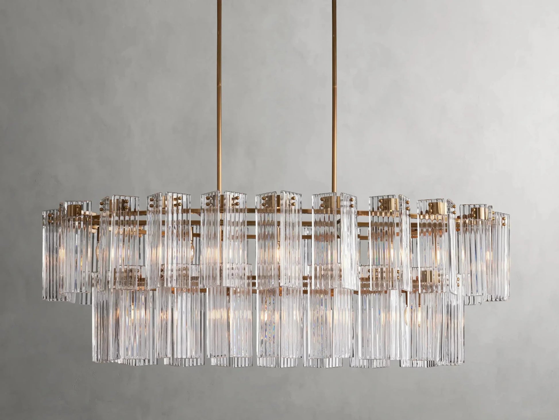 Delsie Oval Chandelier 51''63''72'' - GILDLAMPS
