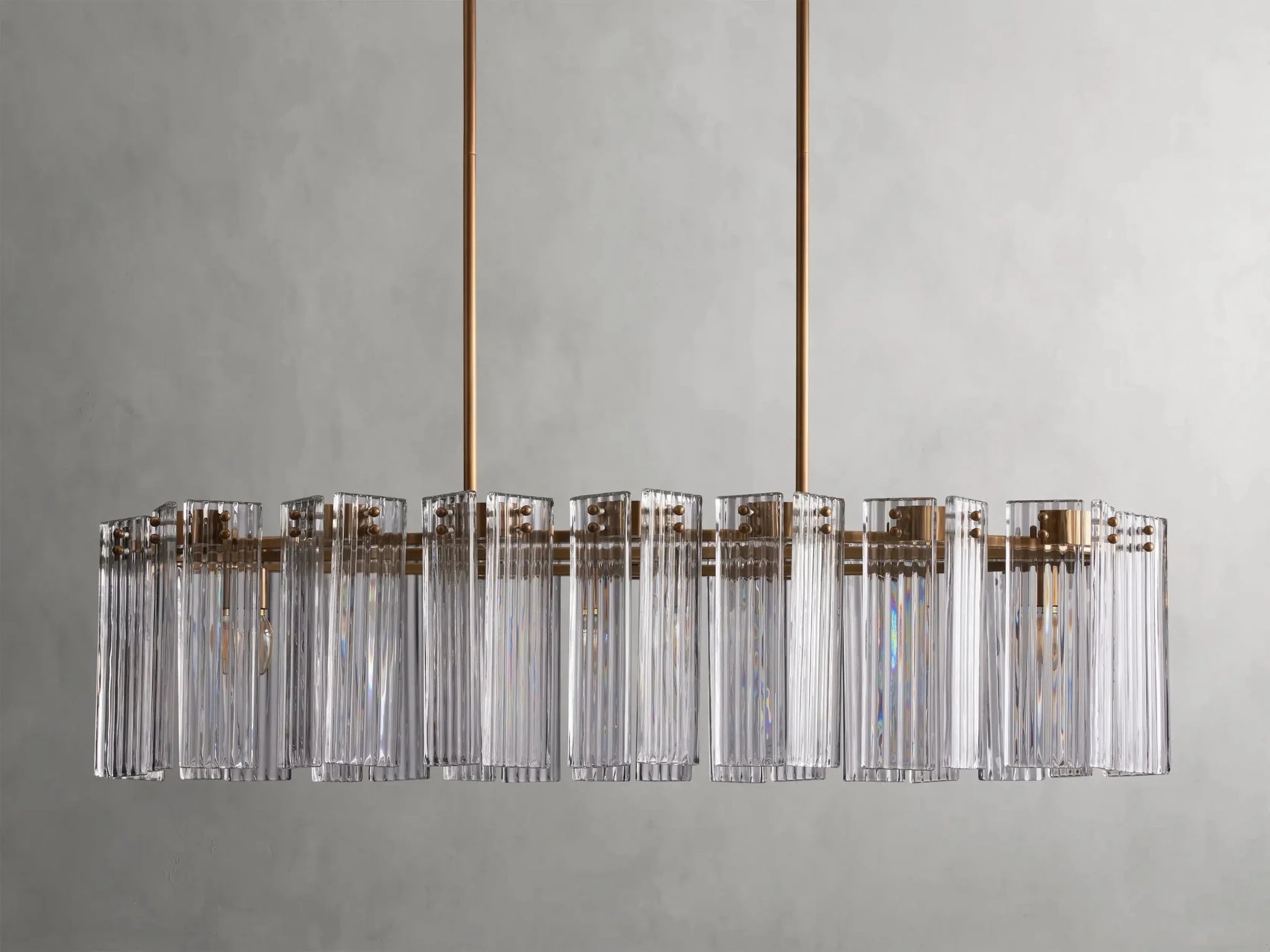 Delsie Oval Chandelier 51''63''72'' - GILDLAMPS