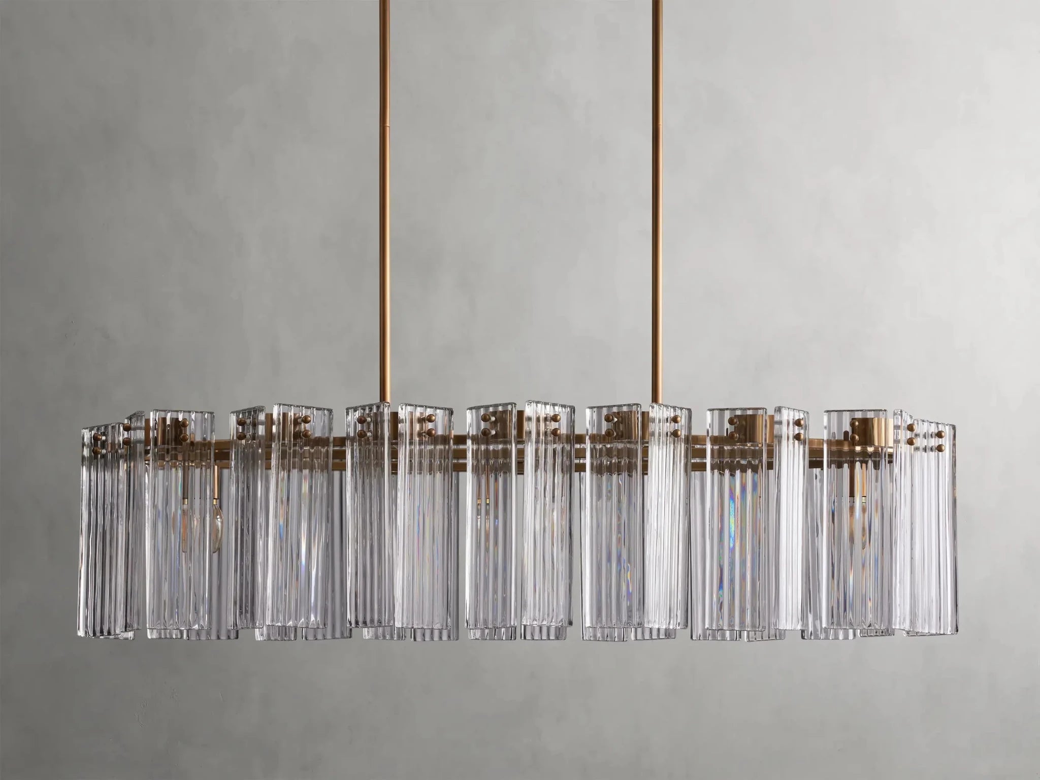 Delsie Oval Chandelier 51''63''72'' - GILDLAMPS