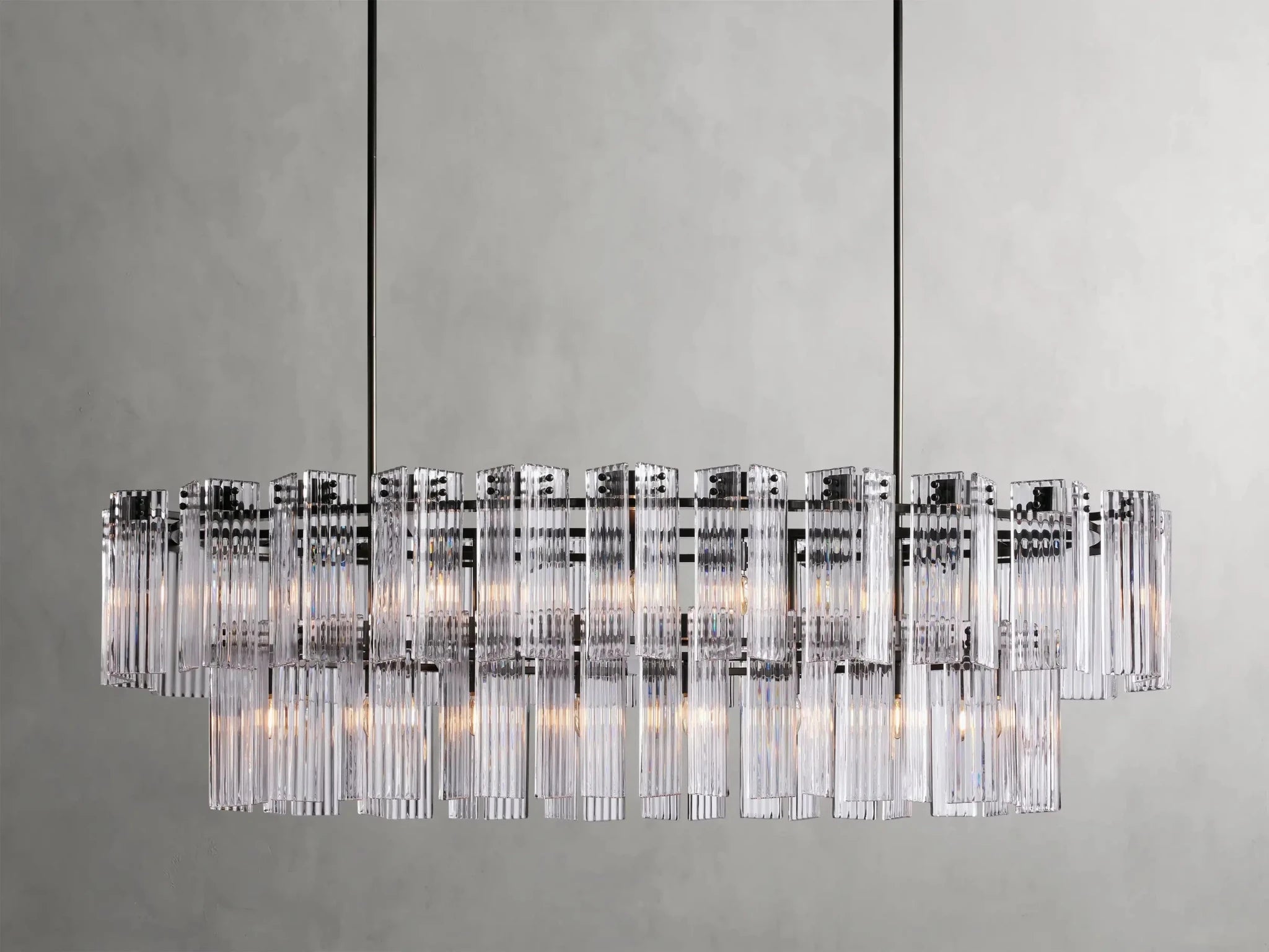 Delsie Oval Chandelier 51''63''72'' - GILDLAMPS