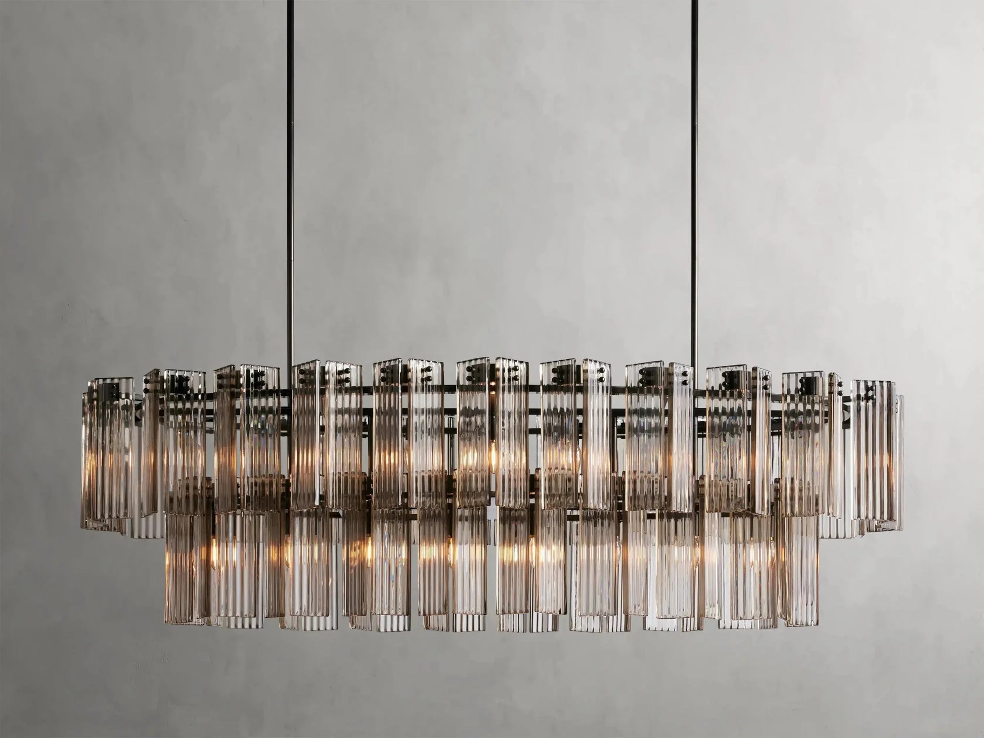 Delsie Oval Chandelier 51''63''72'' - GILDLAMPS