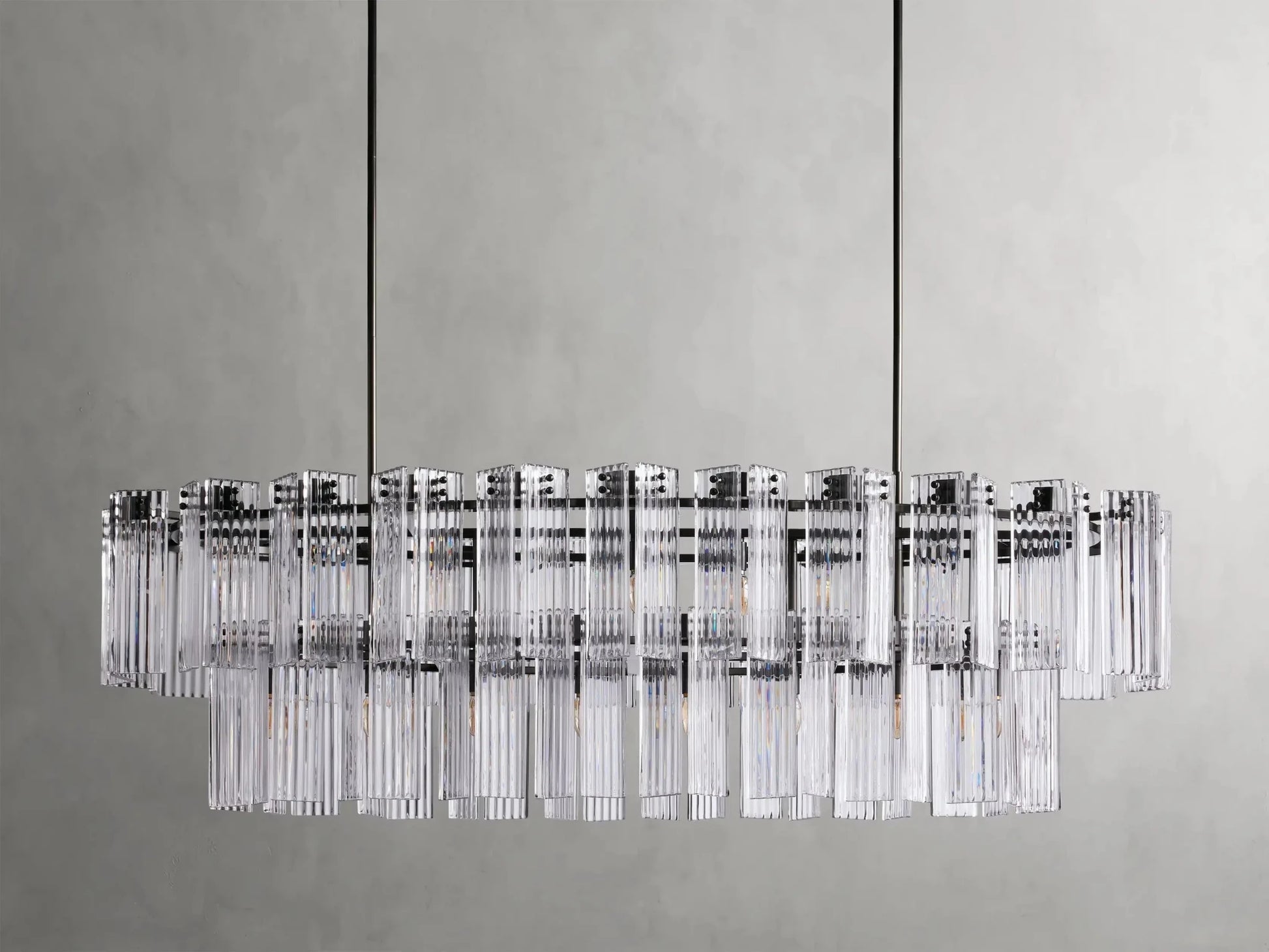 Delsie Oval Chandelier 51''63''72'' - GILDLAMPS