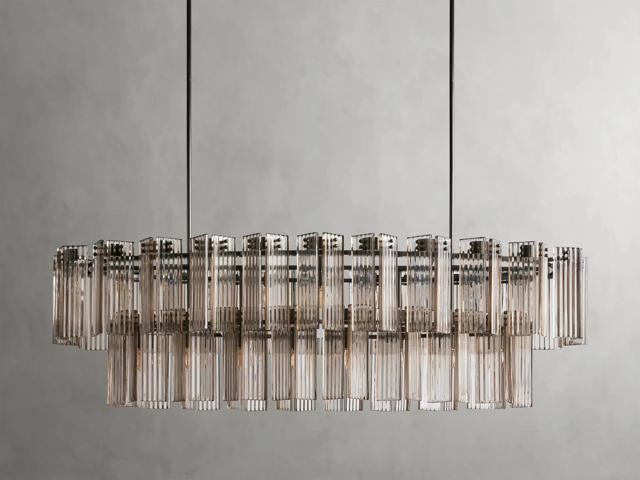 Delsie Oval Chandelier 51''63''72'' - GILDLAMPS