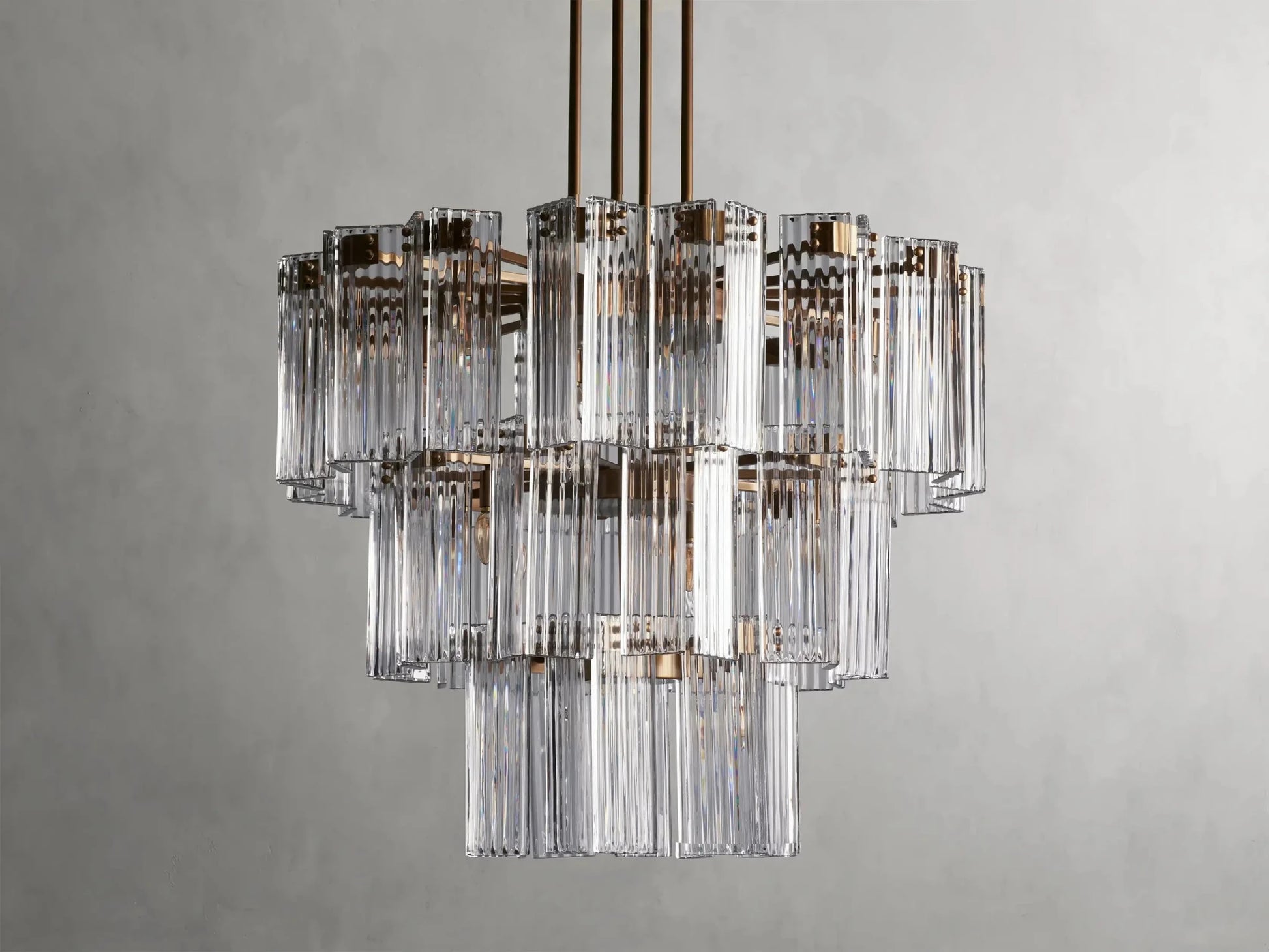 Delsie Round Chandelier 38''48''60'' - GILDLAMPS