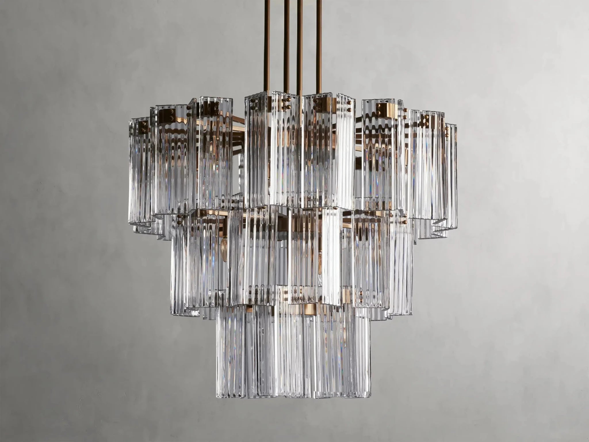Delsie Round Chandelier 38''48''60'' - GILDLAMPS