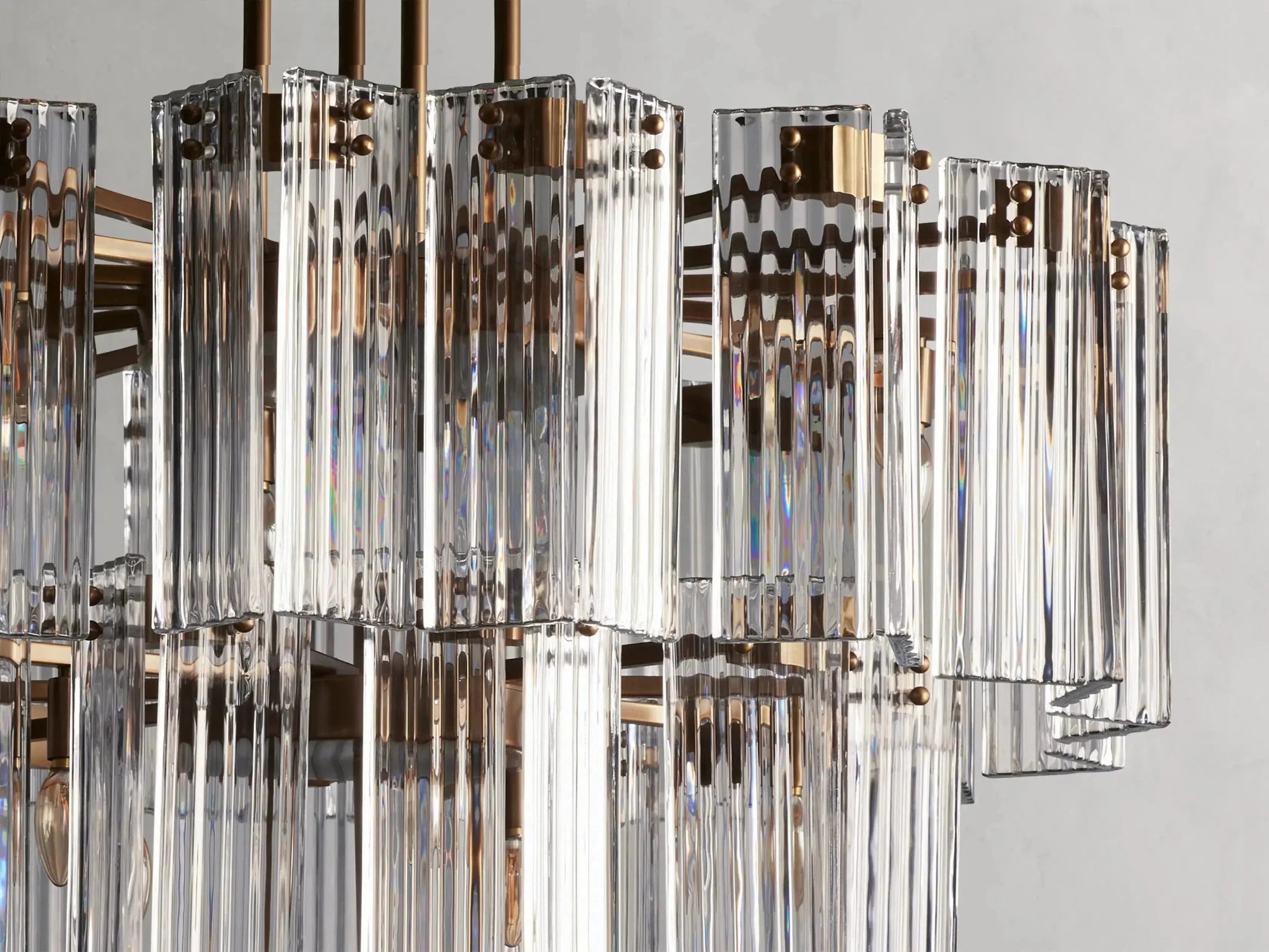 Delsie Round Chandelier 38''48''60'' - GILDLAMPS