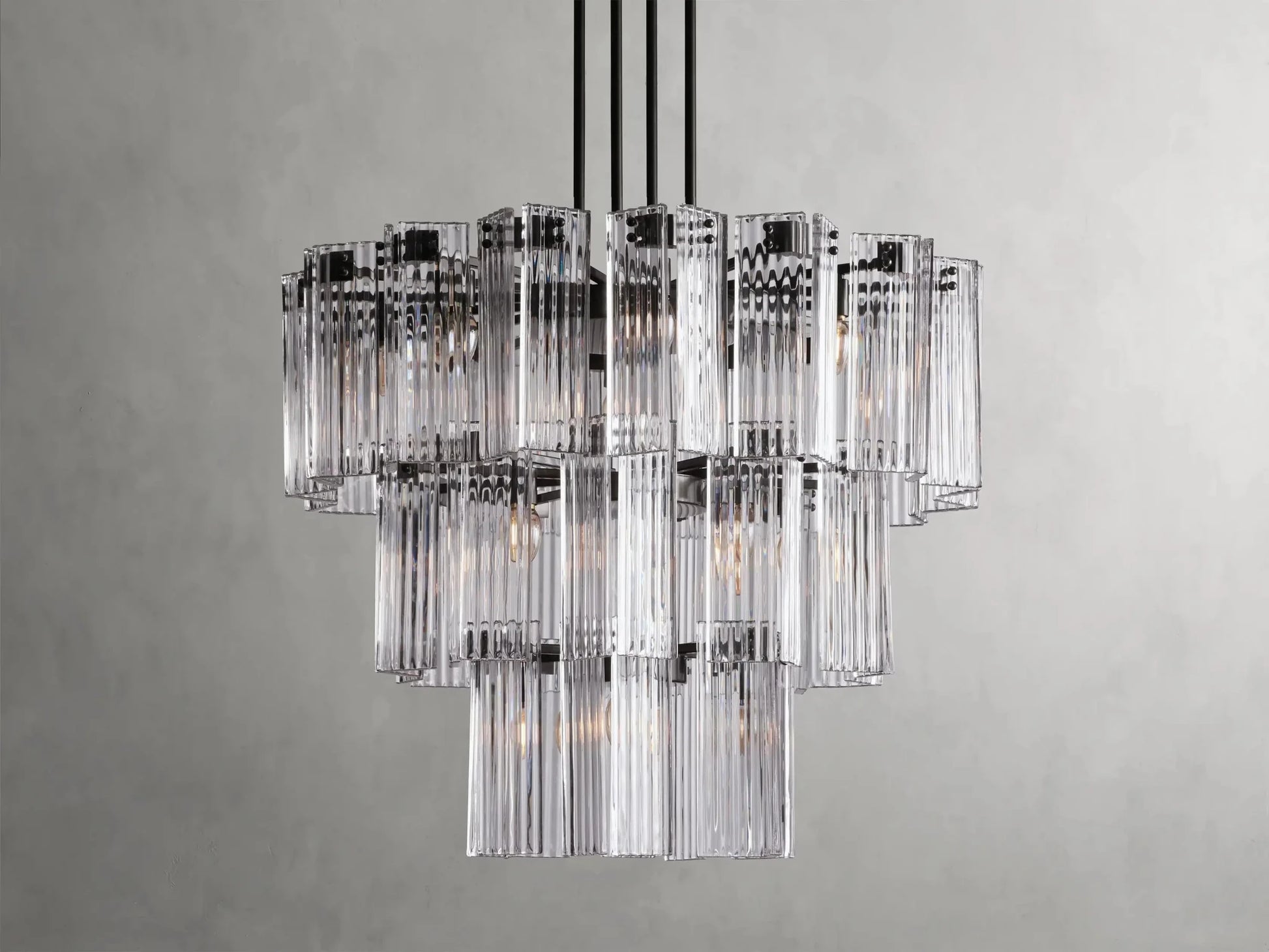 Delsie Round Chandelier 38''48''60'' - GILDLAMPS