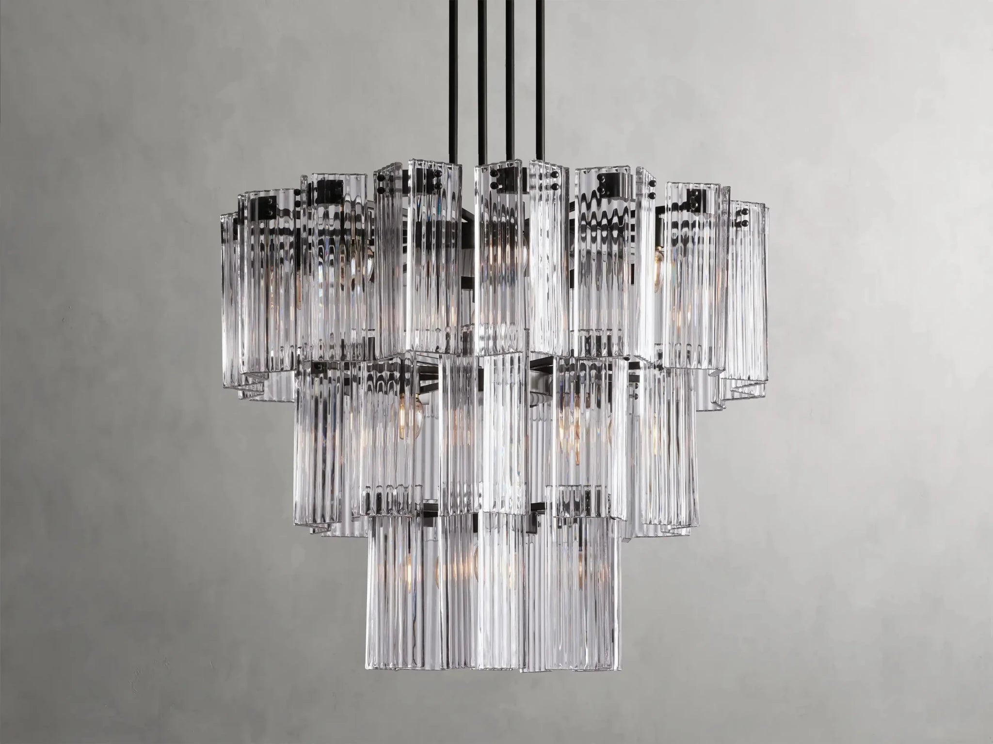 Delsie Round Chandelier 38''48''60'' - GILDLAMPS
