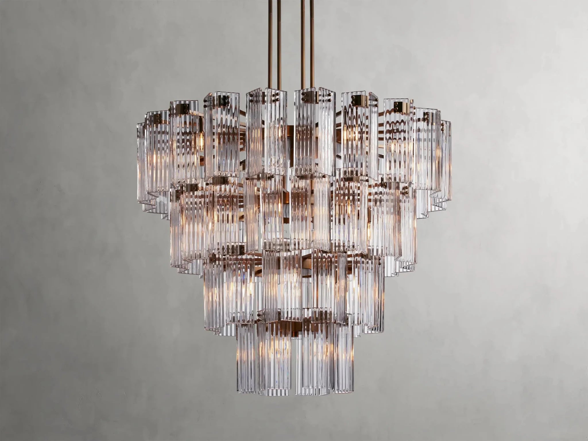 Delsie Round Chandelier 38''48''60'' - GILDLAMPS