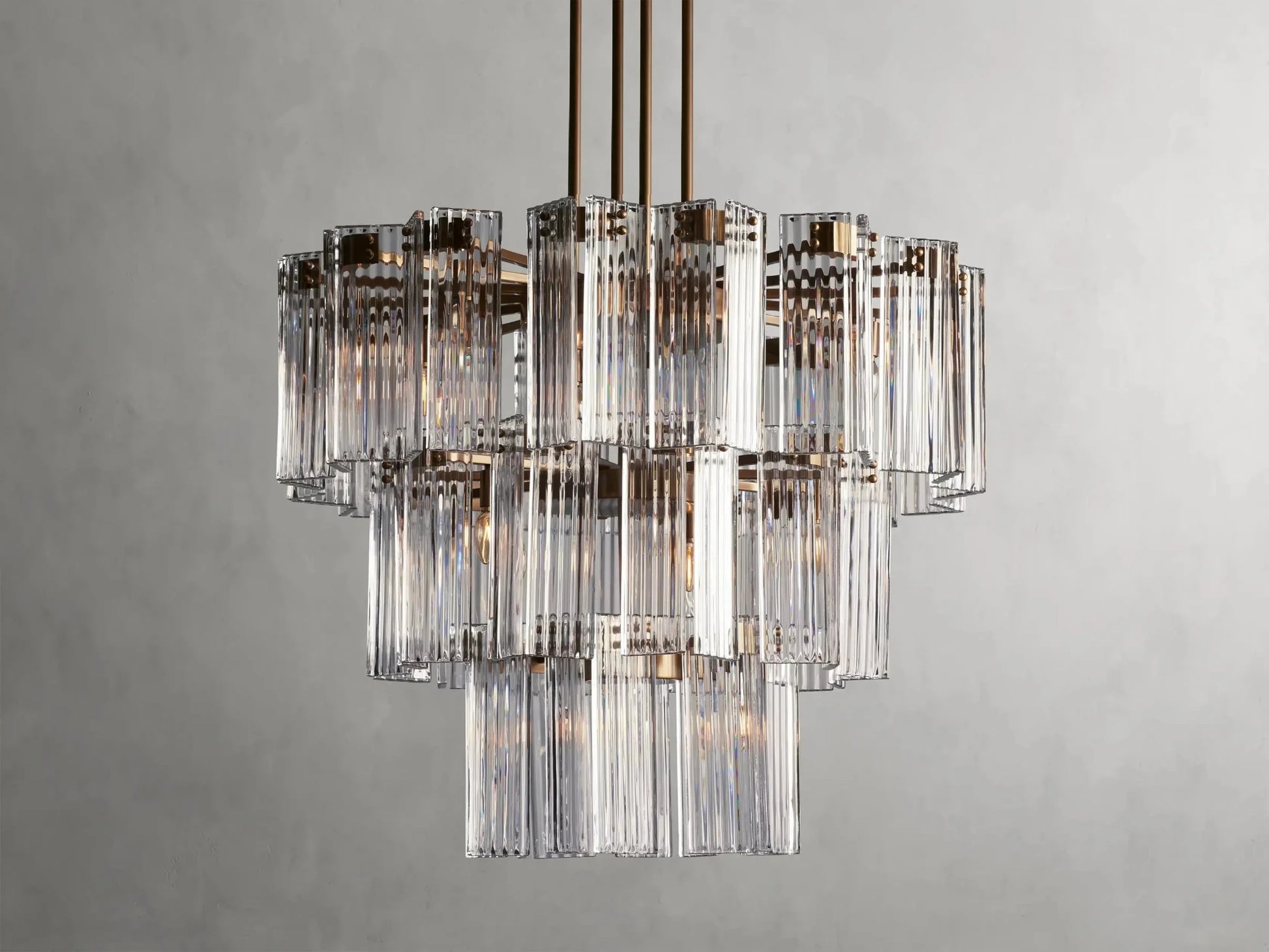 Delsie Round Chandelier 38''48''60'' - GILDLAMPS