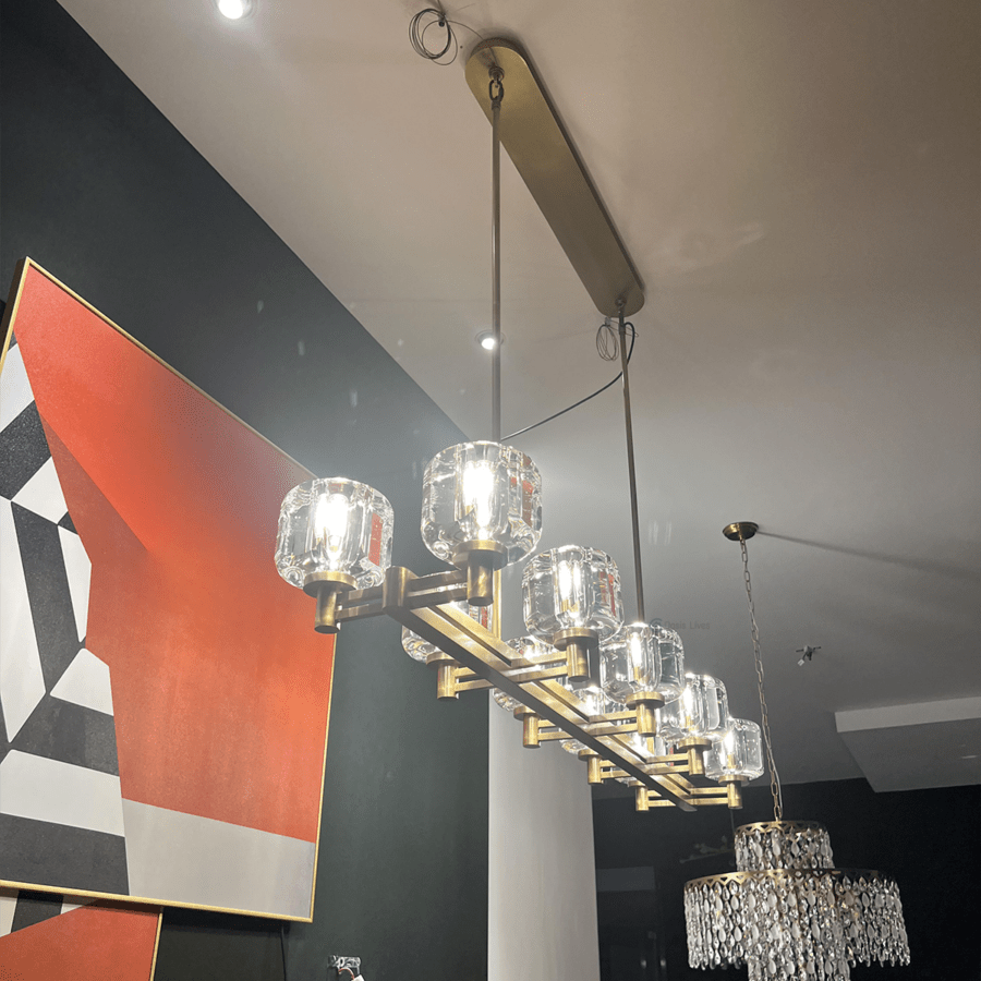 Demaket Double Linear Chandelier 54"72'' - GILDLAMPS