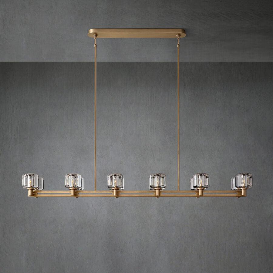Demaket Double Linear Chandelier 54"72'' - GILDLAMPS