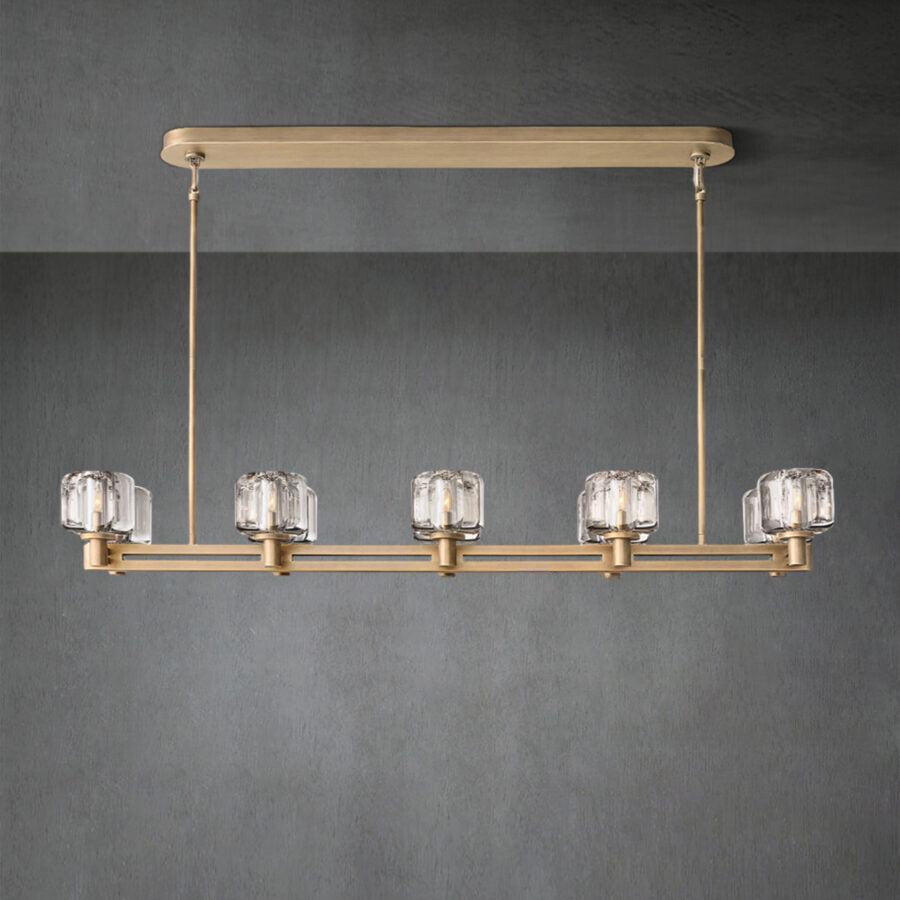 Demaket Double Linear Chandelier 54"72'' - GILDLAMPS