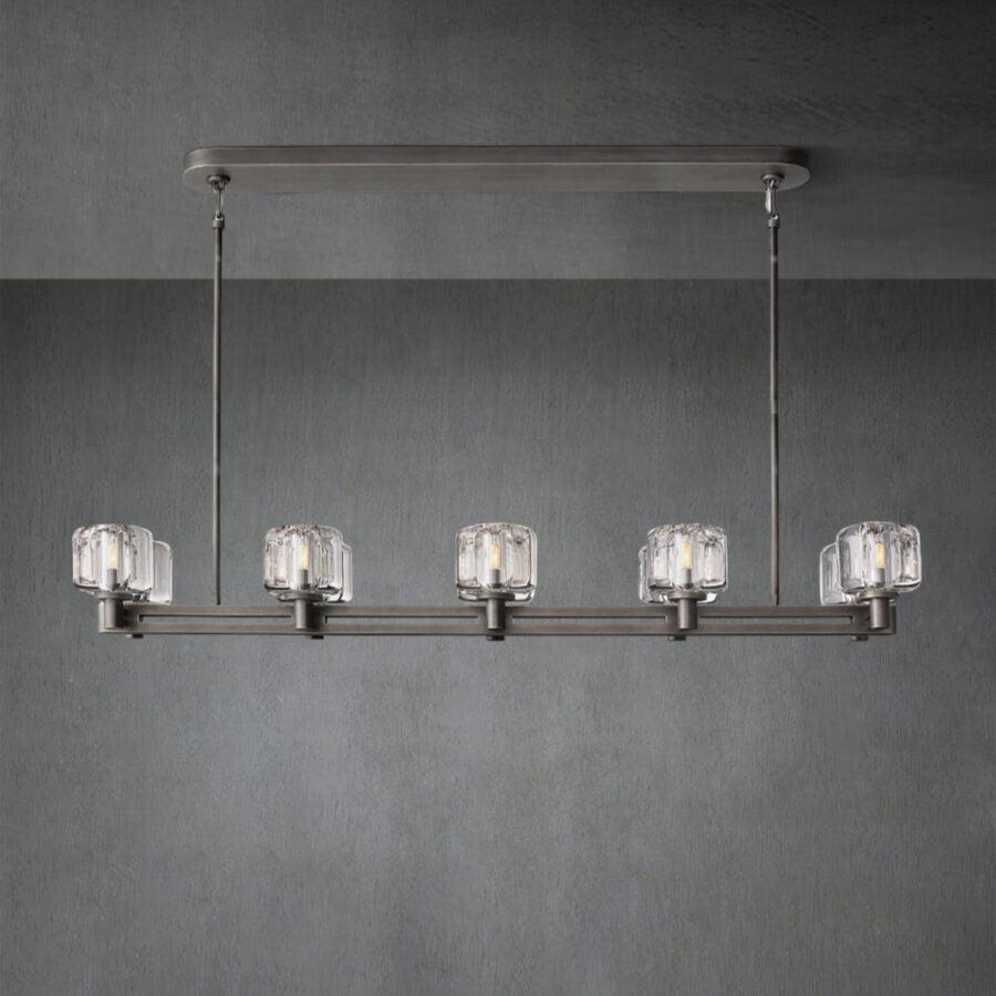 Demaket Double Linear Chandelier 54"72'' - GILDLAMPS