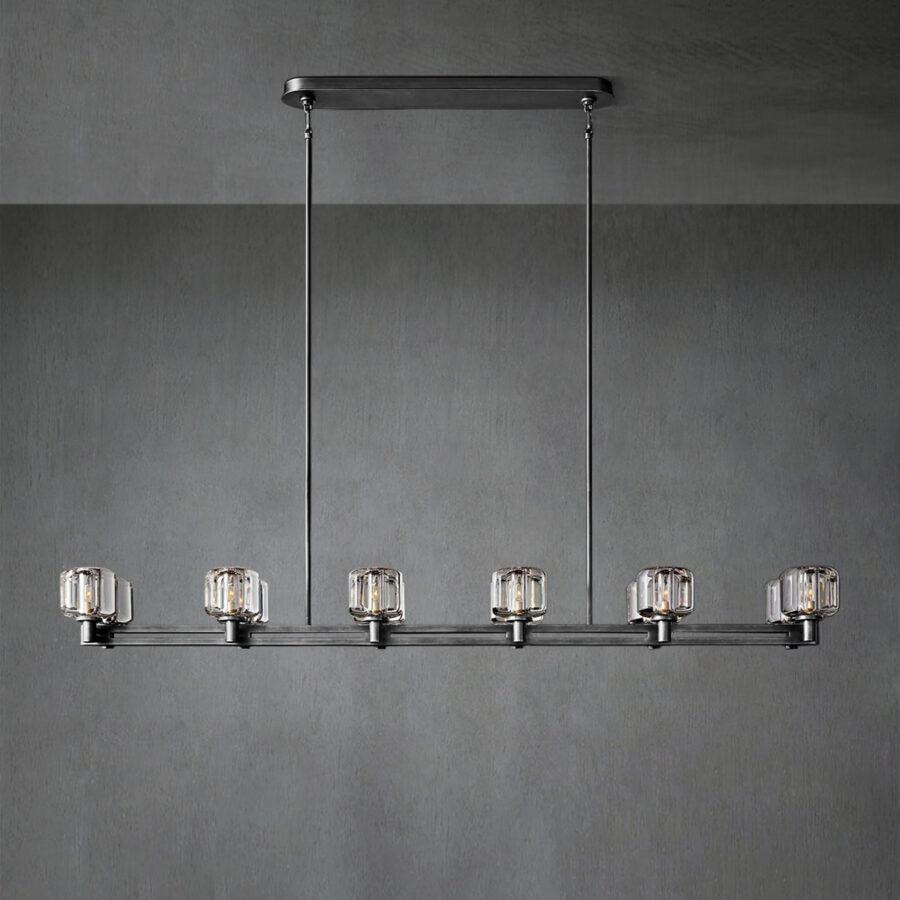 Demaket Double Linear Chandelier 54"72'' - GILDLAMPS