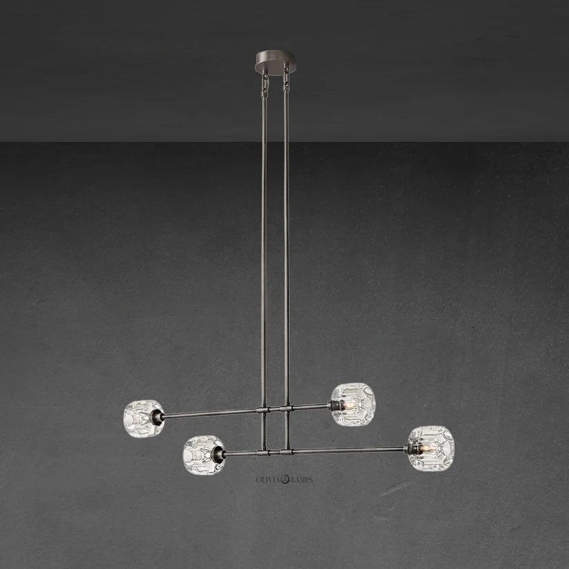 Demaket Mobile Linear Chandelier 54" 72" - GILDLAMPS