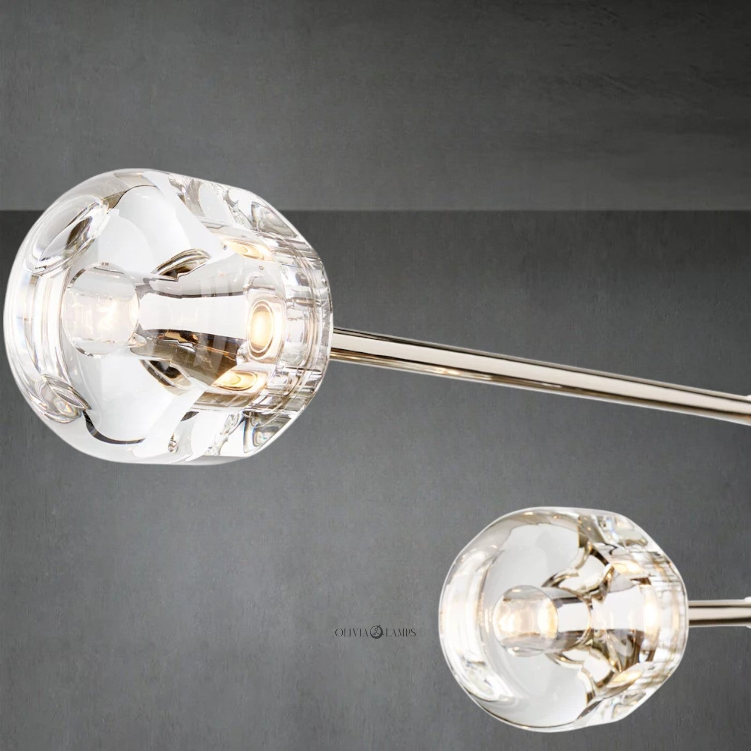 Demaket Mobile Linear Chandelier 54" 72" - GILDLAMPS