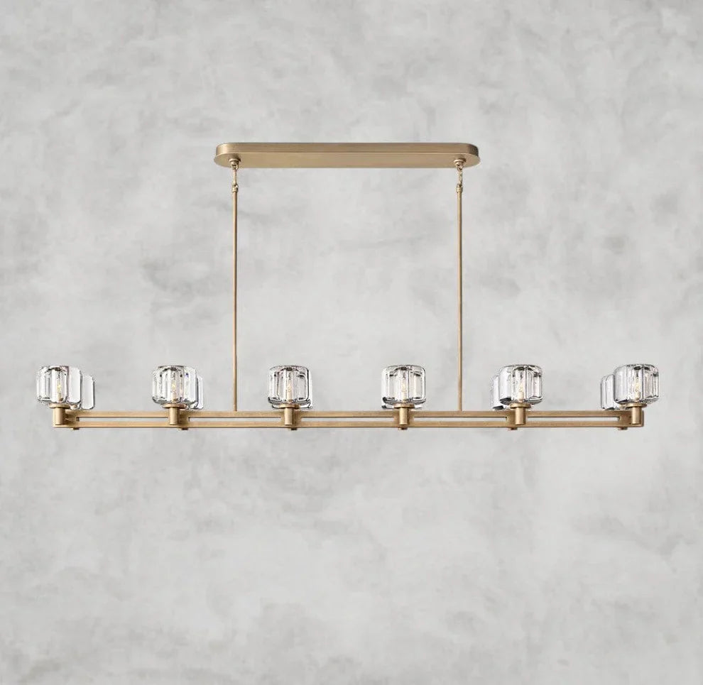 Delmare  Double Linear Chandelier 72“