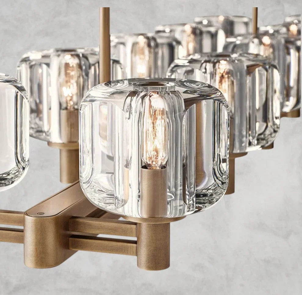 Delmare  Double Linear Chandelier 72“