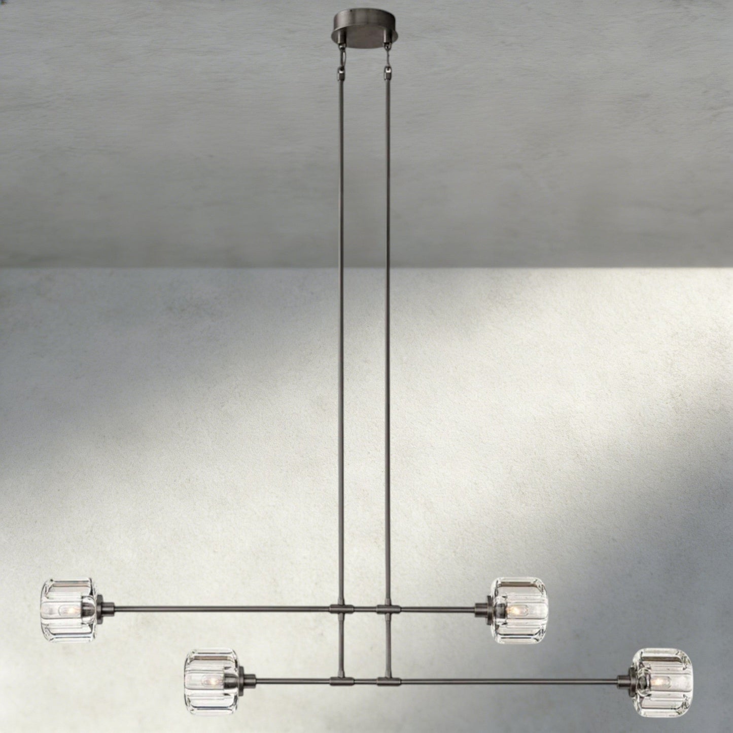 Demaret Mobile Linear Chandelier 54", 72" - GILDLAMPS