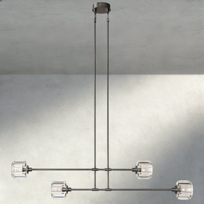 Demaret Mobile Linear Chandelier 54", 72" - GILDLAMPS
