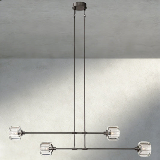 Demaret Mobile Linear Chandelier 54", 72" - GILDLAMPS