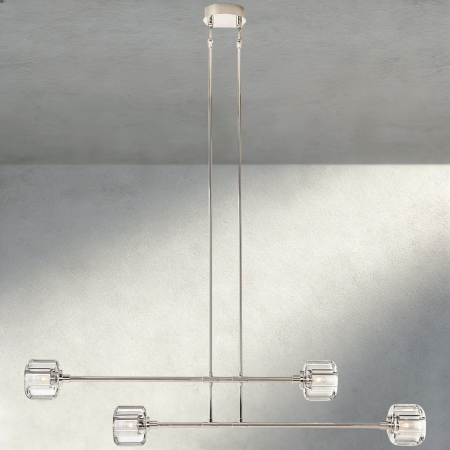 Demaret Mobile Linear Chandelier 54", 72" - GILDLAMPS