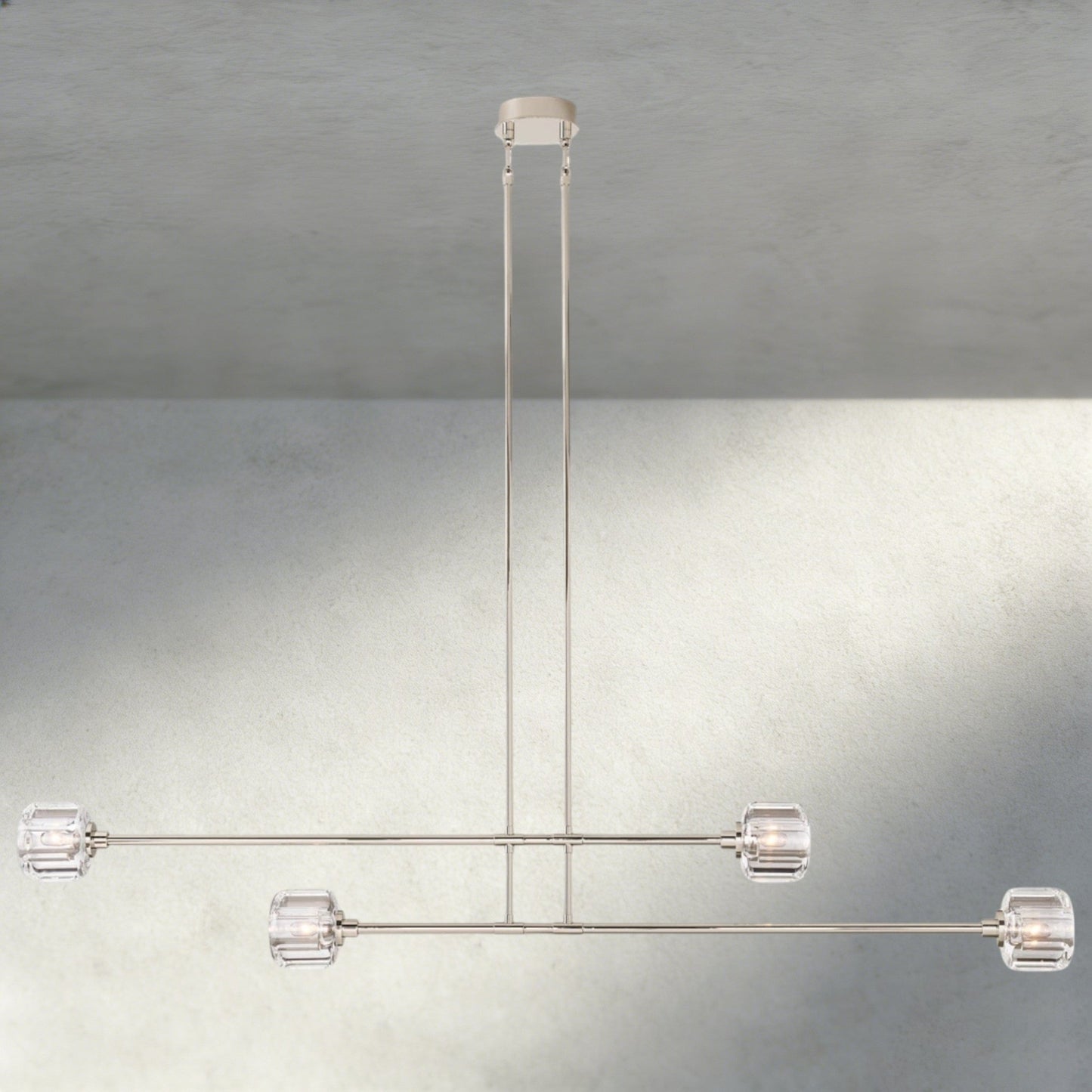 Demaret Mobile Linear Chandelier 54", 72" - GILDLAMPS
