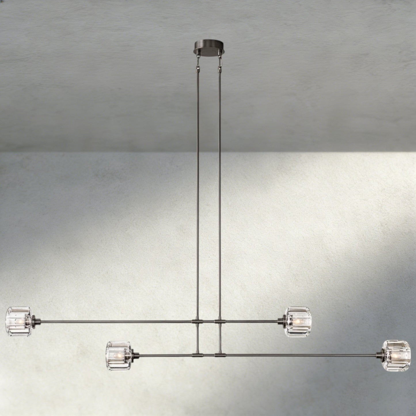 Demaret Mobile Linear Chandelier 54", 72" - GILDLAMPS