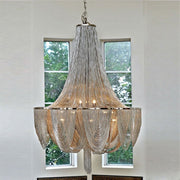 Designer Models Oversized Aluminium Long Tassel Pendant Chendelier for Large Living Room/Staircase/Villa - GILDLAMPS