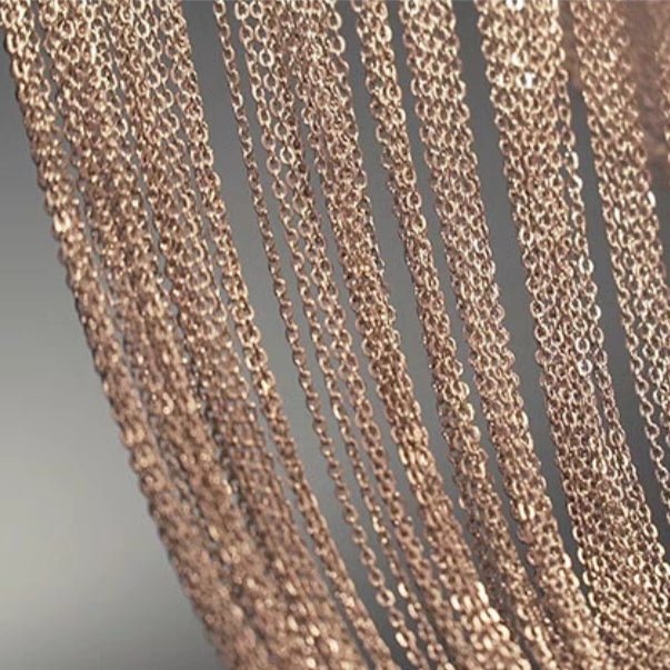 Designer Models Oversized Aluminium Long Tassel Pendant Chendelier for Large Living Room/Staircase/Villa - GILDLAMPS