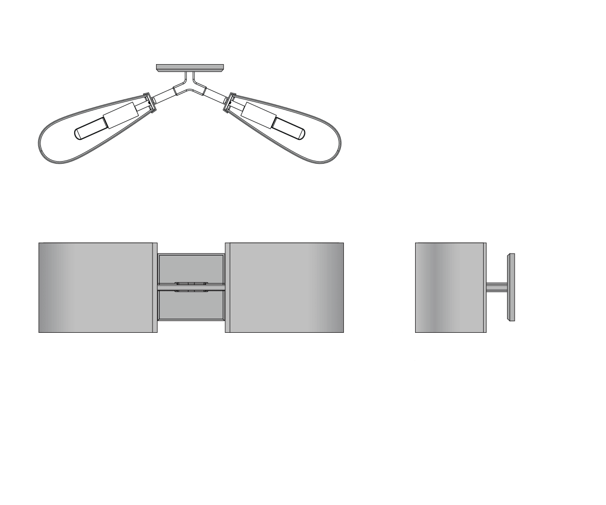Dessay Double Sconce - GILDLAMPS