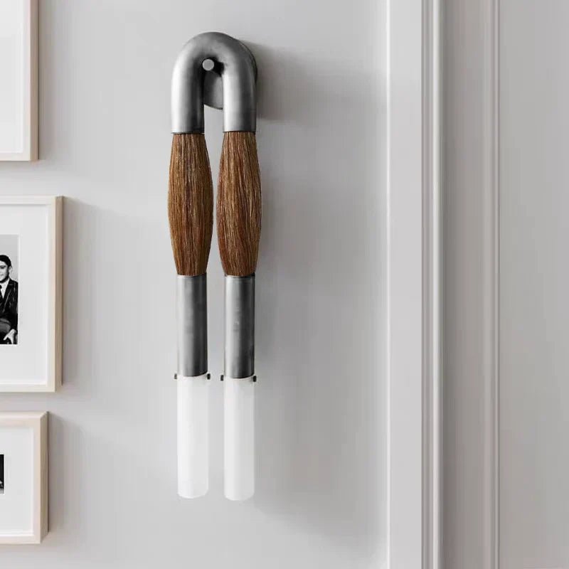 Double Head Antonia Horsehair Sconce - GILDLAMPS