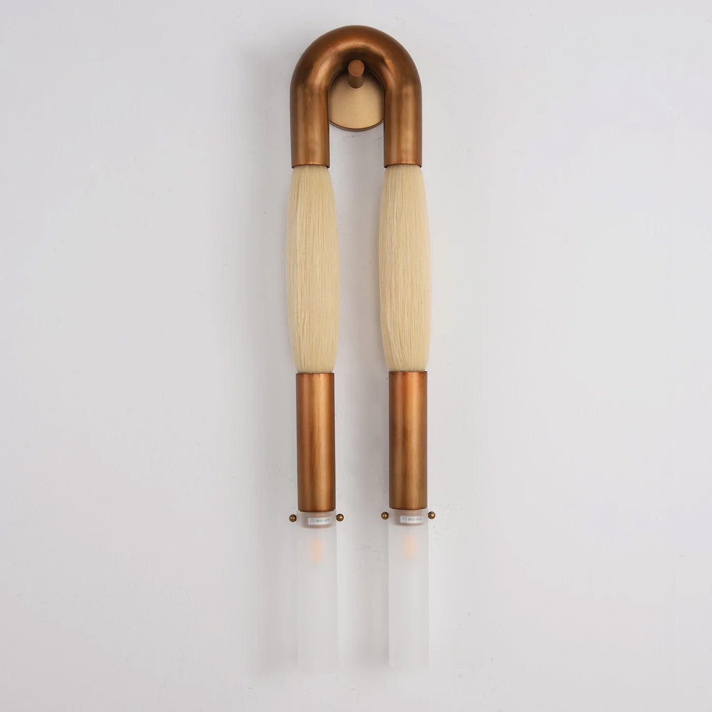 Double Head Antonia Horsehair Sconce - GILDLAMPS