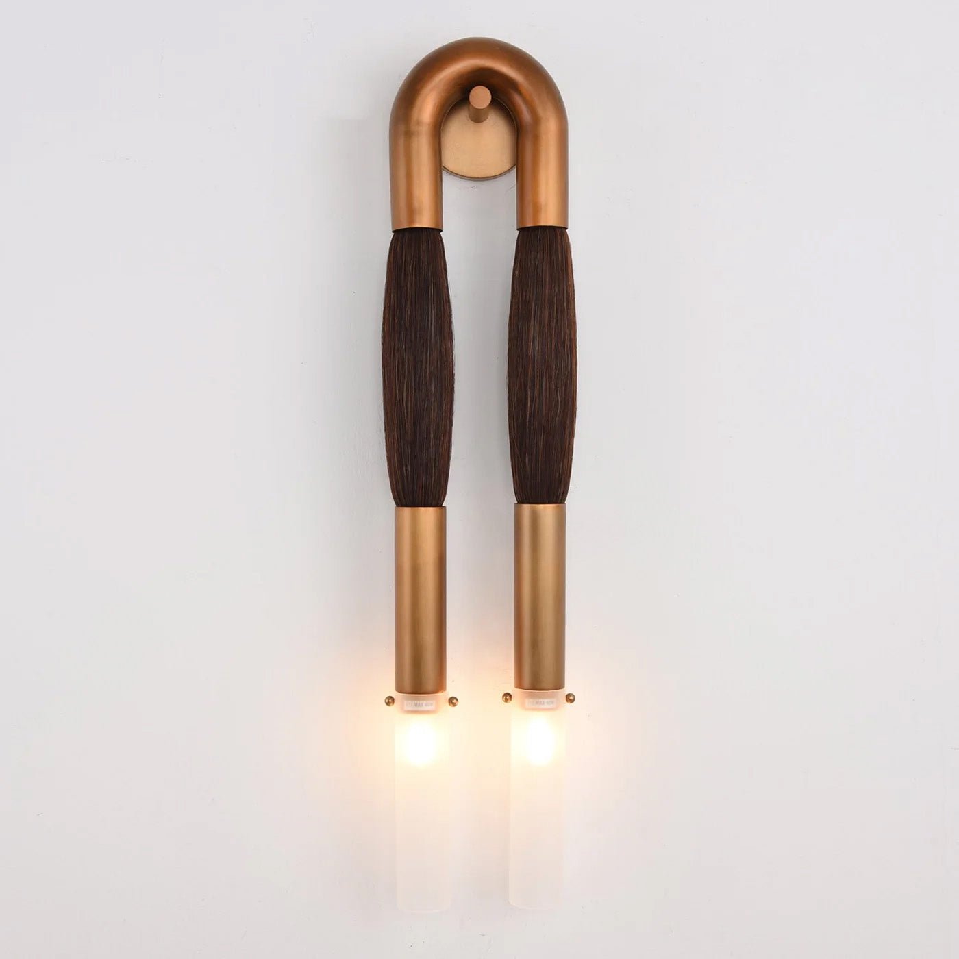Double Head Antonia Horsehair Sconce - GILDLAMPS