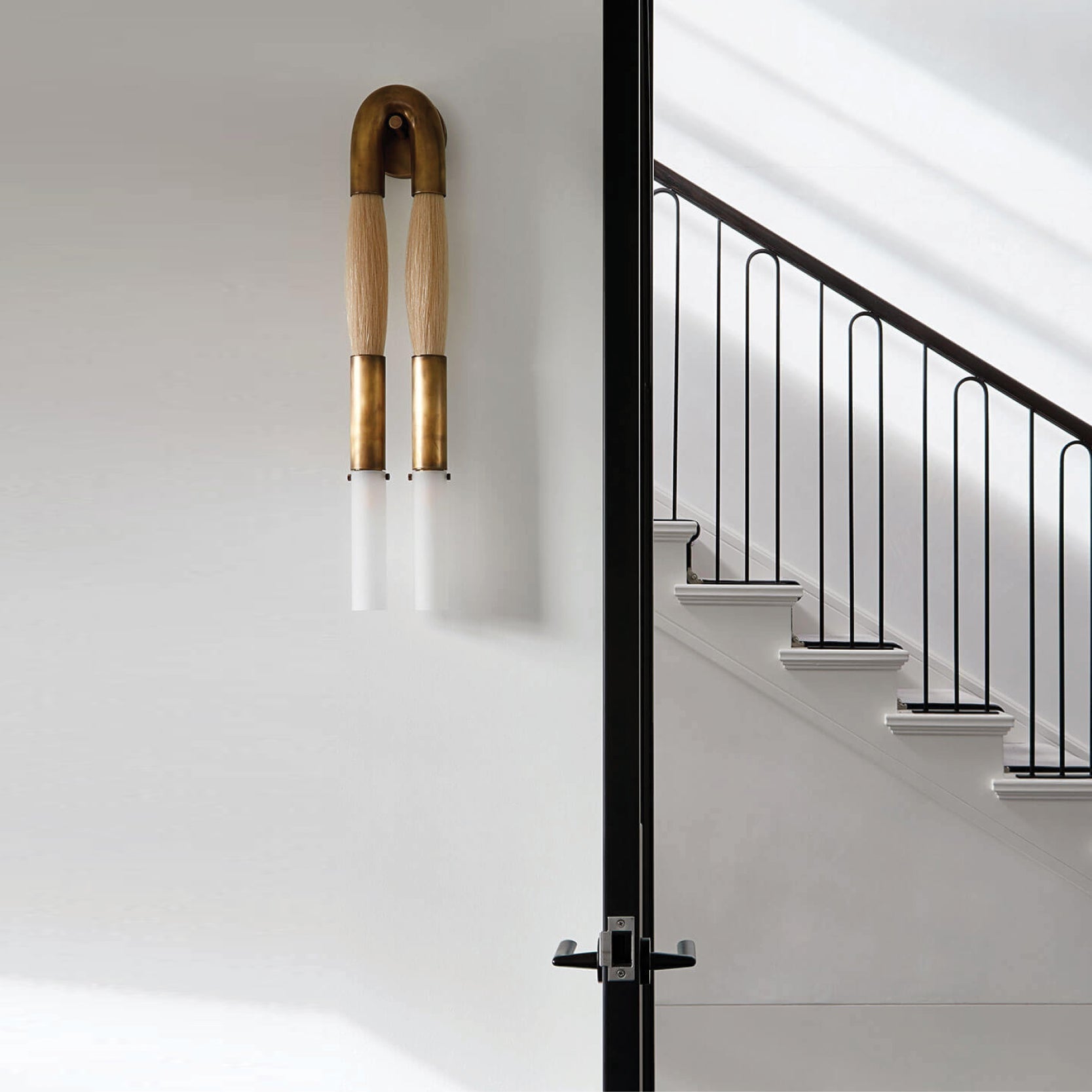 Double Head Antonia Horsehair Sconce - GILDLAMPS