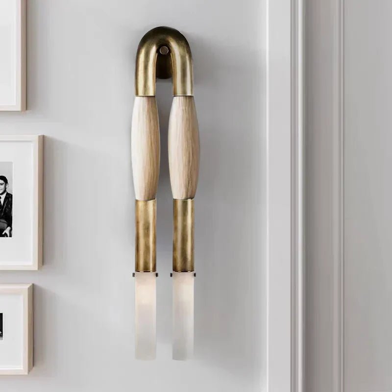 Double Head Antonia Horsehair Sconce - GILDLAMPS