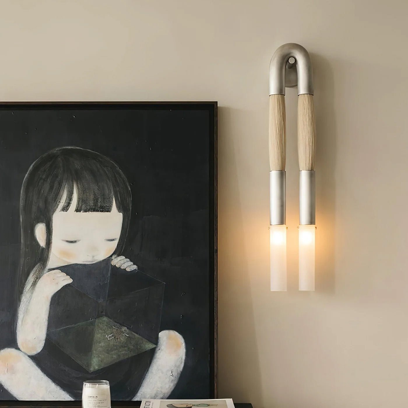 Double Head Antonia Horsehair Sconce - GILDLAMPS