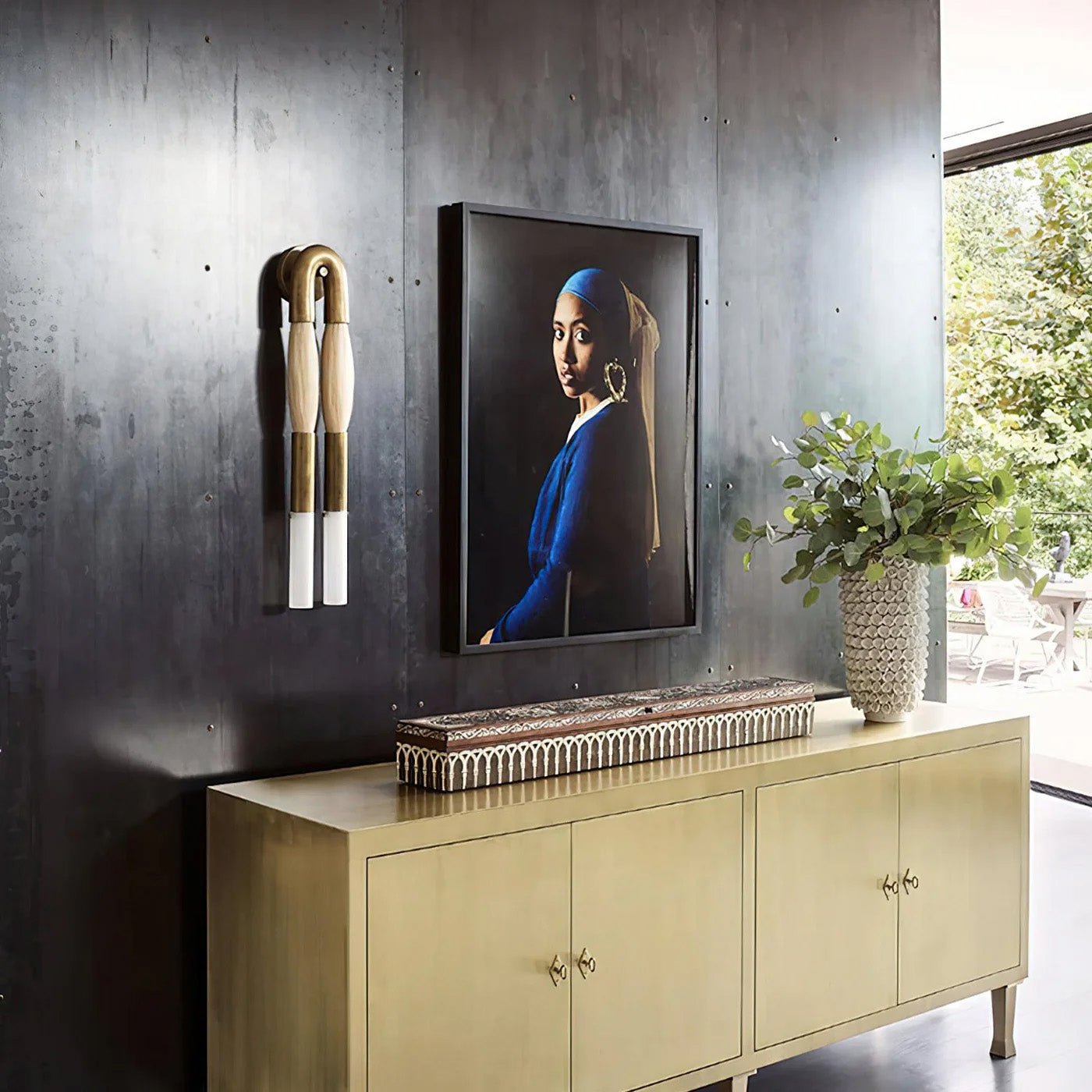 Double Head Antonia Horsehair Sconce - GILDLAMPS